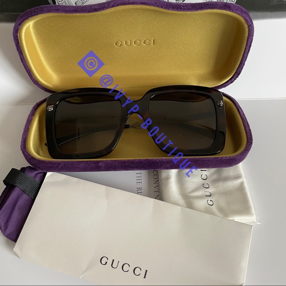 GUCCI 53mm Square Sunglasses - Picture 1 of 9
